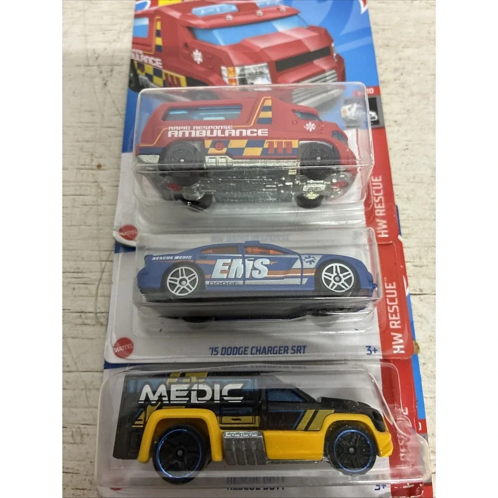 Four Hot Wheels HW RAPID RESPONSE Die cast Collectible Toy Car NIB